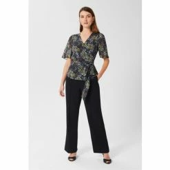 Hobbs Kayden Wrap Blue Top