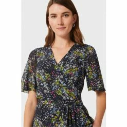 Hobbs Kayden Wrap Blue Top -Hobbs Sales unnamed file 1027