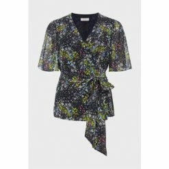 Hobbs Kayden Wrap Blue Top -Hobbs Sales unnamed file 1028