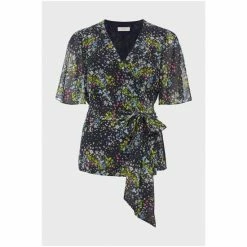Hobbs Kayden Wrap Blue Top -Hobbs Sales unnamed file 1029