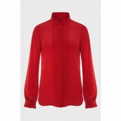 Hobbs Red Gracie Frill Blouse -Hobbs Sales unnamed file 1063