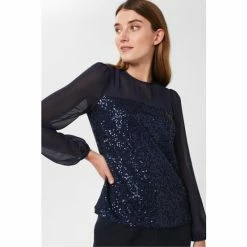 Hobbs Blue Zariah Top -Hobbs Sales unnamed file 1082