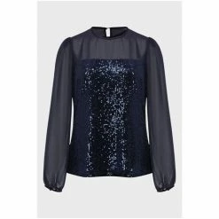 Hobbs Blue Zariah Top -Hobbs Sales unnamed file 1084