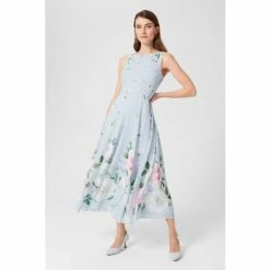 Hobbs Blue Carly Dress
