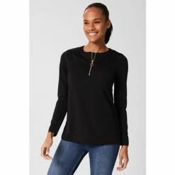 Hobbs Kelsey Black Tunic Top