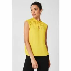 Hobbs Yellow Hester Blouse