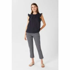 Hobbs Holly Blue Cotton Top