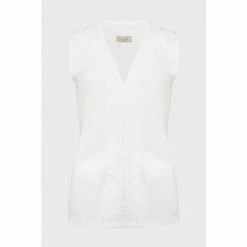 Hobbs Broderie Larna White Blouse -Hobbs Sales unnamed file 1212