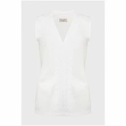 Hobbs Broderie Larna White Blouse -Hobbs Sales unnamed file 1213