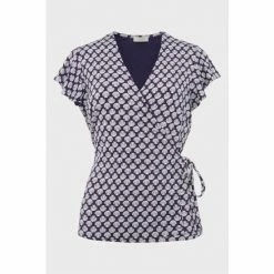 Hobbs Blue Nessie Wrap Top -Hobbs Sales unnamed file 1227