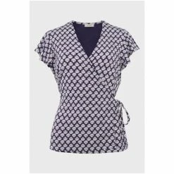 Hobbs Blue Nessie Wrap Top -Hobbs Sales unnamed file 1228