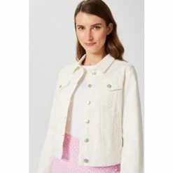 Hobbs Mariam White Denim Jacket -Hobbs Sales unnamed file 1341