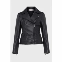 Hobbs Blue Dakota Leather Jacket -Hobbs Sales unnamed file 1359