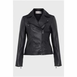 Hobbs Blue Dakota Leather Jacket -Hobbs Sales unnamed file 1360