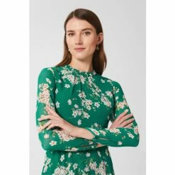 Hobbs Green Rosabelle Silk Dress -Hobbs Sales unnamed file 137