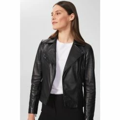 Hobbs Black Dakota Leather Jacket