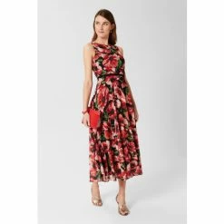 Hobbs Red Carly Dress