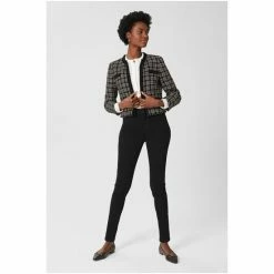 Hobbs Black Alexis Tweed Jacket