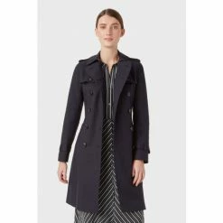 Hobbs Blue Saskia Trench Coat