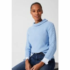 Hobbs Blue Camilla Sweater -Hobbs Sales unnamed file 1581