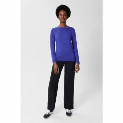 Hobbs Blue Penny Merino Jumper -Hobbs Sales unnamed file 1651