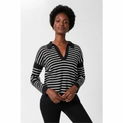 Hobbs Karissa Black Stripe Jumper