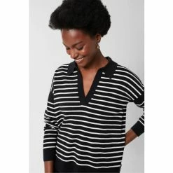 Hobbs Karissa Black Stripe Jumper -Hobbs Sales unnamed file 1689