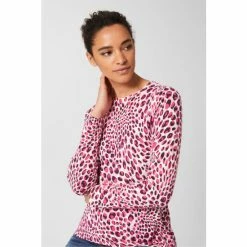 Hobbs Pink Pamela Cotton Jumper -Hobbs Sales unnamed file 1694