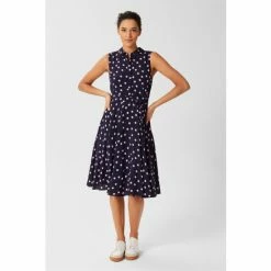 Hobbs Belinda Blue Dress