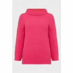 Hobbs Pink Camilla Cable Jumper -Hobbs Sales unnamed file 1751