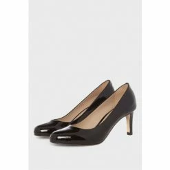 Hobbs Black Lizzie Court Shoes