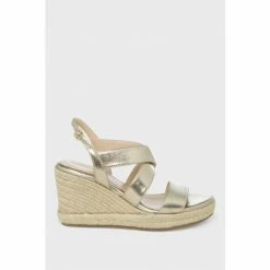 Hobbs Gold Bridgette Espadrille Shoes