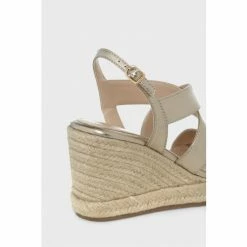 Hobbs Gold Bridgette Espadrille Shoes -Hobbs Sales unnamed file 1810