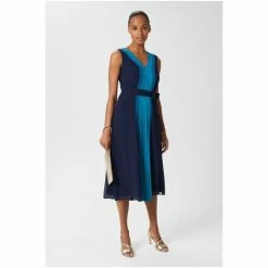 Hobbs Lila Blue Dress