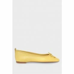 Hobbs Yellow Hattie Ballerinas