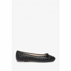Hobbs Casey Black Ballerina Shoes