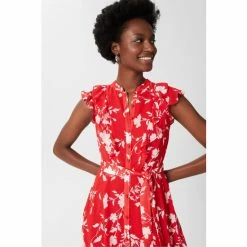 Hobbs Red Georgiana Dress -Hobbs Sales unnamed file 206