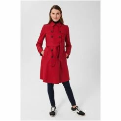 Hobbs Red Saskia Trench Coat