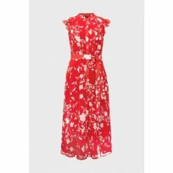 Hobbs Red Georgiana Dress -Hobbs Sales unnamed file 207