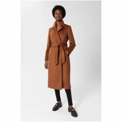 Hobbs Livia Brown Wool Coat