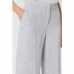 Hobbs Womens Blue Maeve Linen Trouser -Hobbs Sales unnamed file 2182
