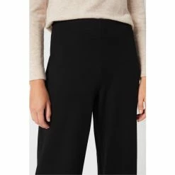 Hobbs Petite Black Pippa Wide Trousers -Hobbs Sales unnamed file 2278