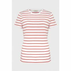 Hobbs White Pixie Striped T-Shirt -Hobbs Sales unnamed file 2425