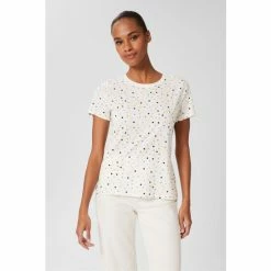 Hobbs White Pixie Printed T-Shirt