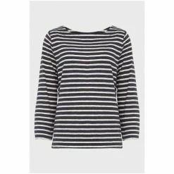 Hobbs Avia Blue Striped T-Shirt -Hobbs Sales unnamed file 2456
