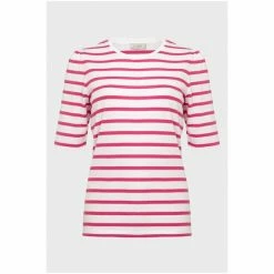 Hobbs Pink Eva Striped T-Shirt -Hobbs Sales unnamed file 2486