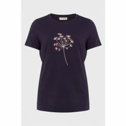 Hobbs Jamie Blue Embroidered T-Shirt -Hobbs Sales unnamed file 2490