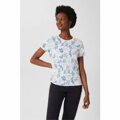 Hobbs Blue Pixie Printed T-Shirt