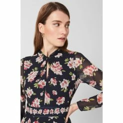 Hobbs Blue Helena Silk Dress -Hobbs Sales unnamed file 252