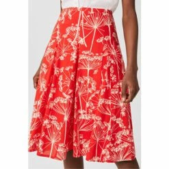 Hobbs Red Melina Skirt